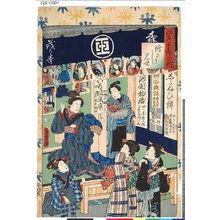 Ochiai Yoshiiku: 「江戸土産之内」 「絵さうし見世」 - Tokyo Metro Library 