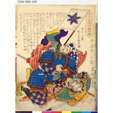 Ochiai Yoshiiku: 「太平記三十六番相撲」 「第廿一之番ヒ」「井上五郎兵衛」 - Tokyo Metro Library 