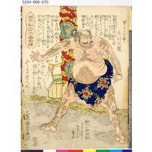 Ochiai Yoshiiku: 「太平記三十六番相撲」 「第三十六之番ヒ」「木村又蔵」 - Tokyo Metro Library 