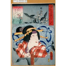 Utagawa Kunisada: 「見立十二ヶ月之中 六月」「お梶」 - Tokyo Metro Library 
