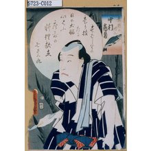 Utagawa Kunisada: 「舞鶴の伝三 中村鶴蔵」 - Tokyo Metro Library 