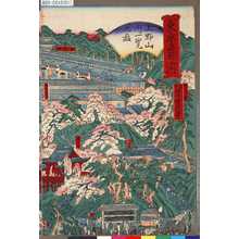 Kawanabe Kyosai: 「東京名所之内」 「上野山内一覧之図」 - Tokyo Metro Library 