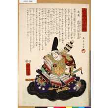 Utagawa Yoshitora: 「大日本六十余将」 「武蔵」「畠山次郎重忠」 - Tokyo Metro Library 