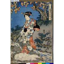 Japanischer Druck "「武蔵国調布の多摩川」" von Utagawa Kunisada, 歌川国貞 (国貞<1>)