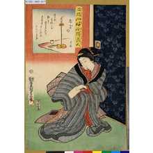 Utagawa Kunisada: 「二☆（五を2つ左右に並べる）四好今様美人」 「席亭好」 - Tokyo Metro Library 