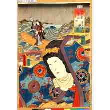Utagawa Kunisada: 「江戸紫五十四帖 第十弐 須磨」 - Tokyo Metro Library 