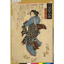 Utagawa Kuniyoshi: 「浮世四十八癖」 「湯へは入ルくせ」 - Tokyo Metro Library 