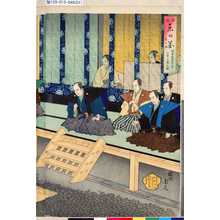 Toyohara Chikanobu: 「温故東の花」 「第七編」「将軍家於吹上而公事上聴之図」 - Tokyo Metro Library 