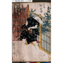 Utagawa Toyokuni I: 「八良兵衛 関三十郎」 - Tokyo Metro Library 