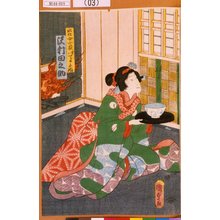 Utagawa Kunisada II: 「水仕女萩実ハてる手姫 沢村田之助」 - Tokyo Metro Library 
