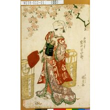 Utagawa Kunisada: 「白酒うり 岩井半四郎」 - Tokyo Metro Library 