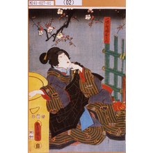 Utagawa Kunisada: 「一味斉娘おその」 - Tokyo Metro Library 