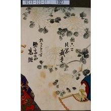 Toyohara Kunichika: 「綱吉公 片岡我童」「於さめの方 助高屋高助」 - Tokyo Metro Library 