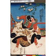 Utagawa Kunisada: 「和藤内三官 市川海老蔵」 - Tokyo Metro Library 