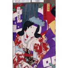 Toyohara Chikanobu: 「かをよ御前 岩井半四郎」 - Tokyo Metro Library 