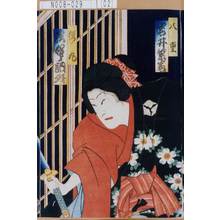 Toyohara Kunichika: 「八重 岩井紫若」「桜丸 沢むら訥升」 - Tokyo Metro Library 