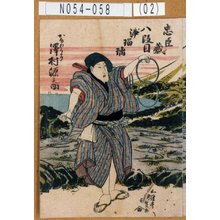 Utagawa Kunisada: 「忠臣蔵八段目浄瑠璃」「かなわうり 沢村源之助」 - Tokyo Metro Library 
