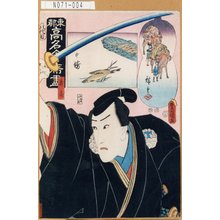 Utagawa Kunisada: 「東都高名会席尽」「義高」 - Tokyo Metro Library 
