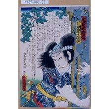 Utagawa Kunisada: 「近世水滸伝」「鰐の順助 市川小団次」 - Tokyo Metro Library 