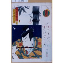 Utagawa Kunisada: 「当世自筆鏡」「不破伴左衛門」 - Tokyo Metro Library 