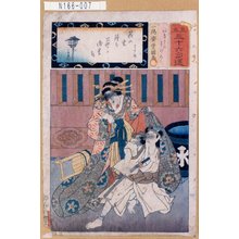 Utagawa Kunisada: 「見立三十六句撰」「あげまき」「すけろく」 - Tokyo Metro Library 