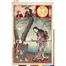 Toyohara Chikanobu: 「雪月花」 「武蔵」「隅田川月」「班女の前」「廿五」 - Tokyo Metro Library 