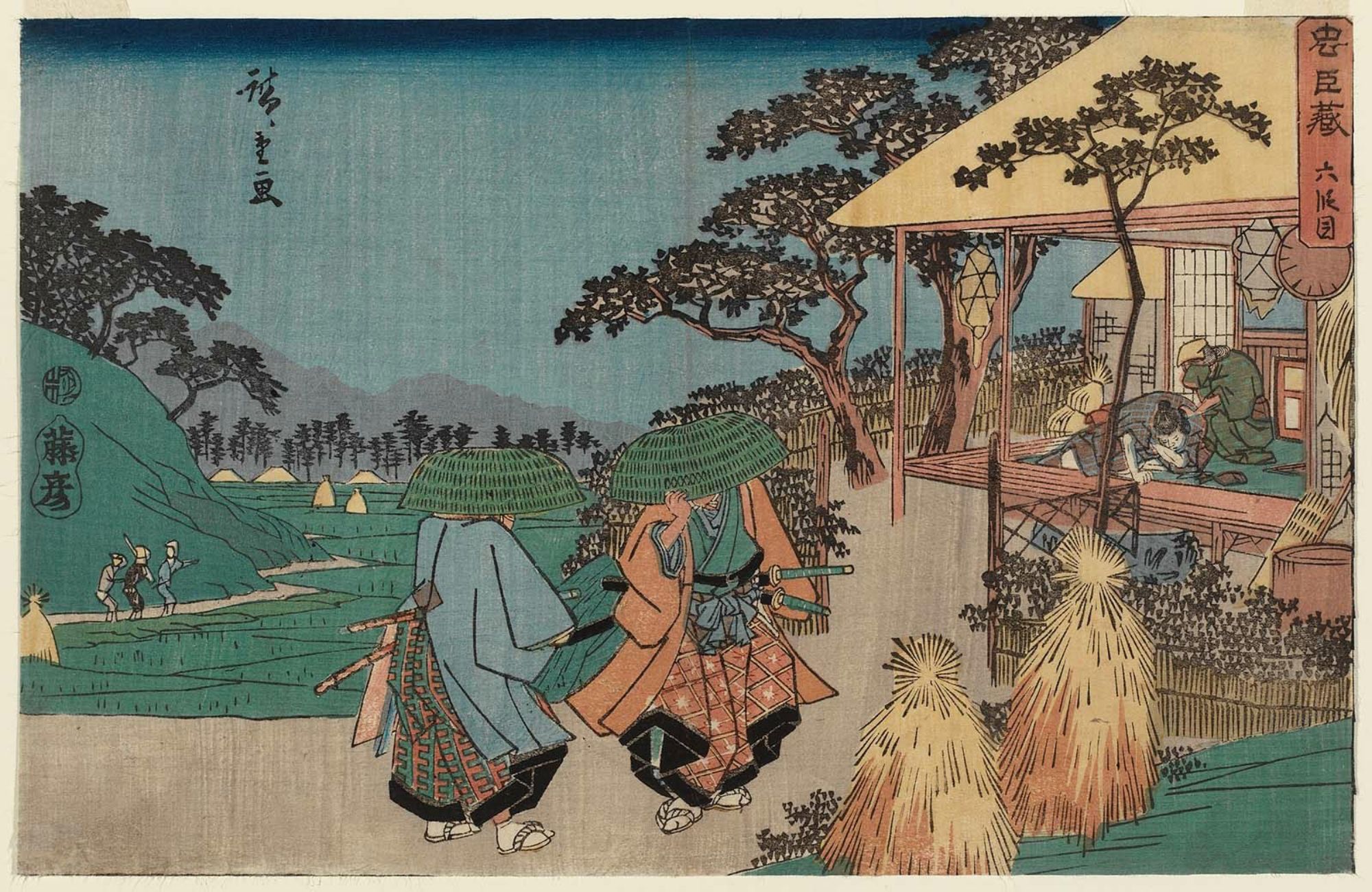 Utagawa Hiroshige Act Vi Rokudanme From The Series The Storehouse Of Loyal Retainers