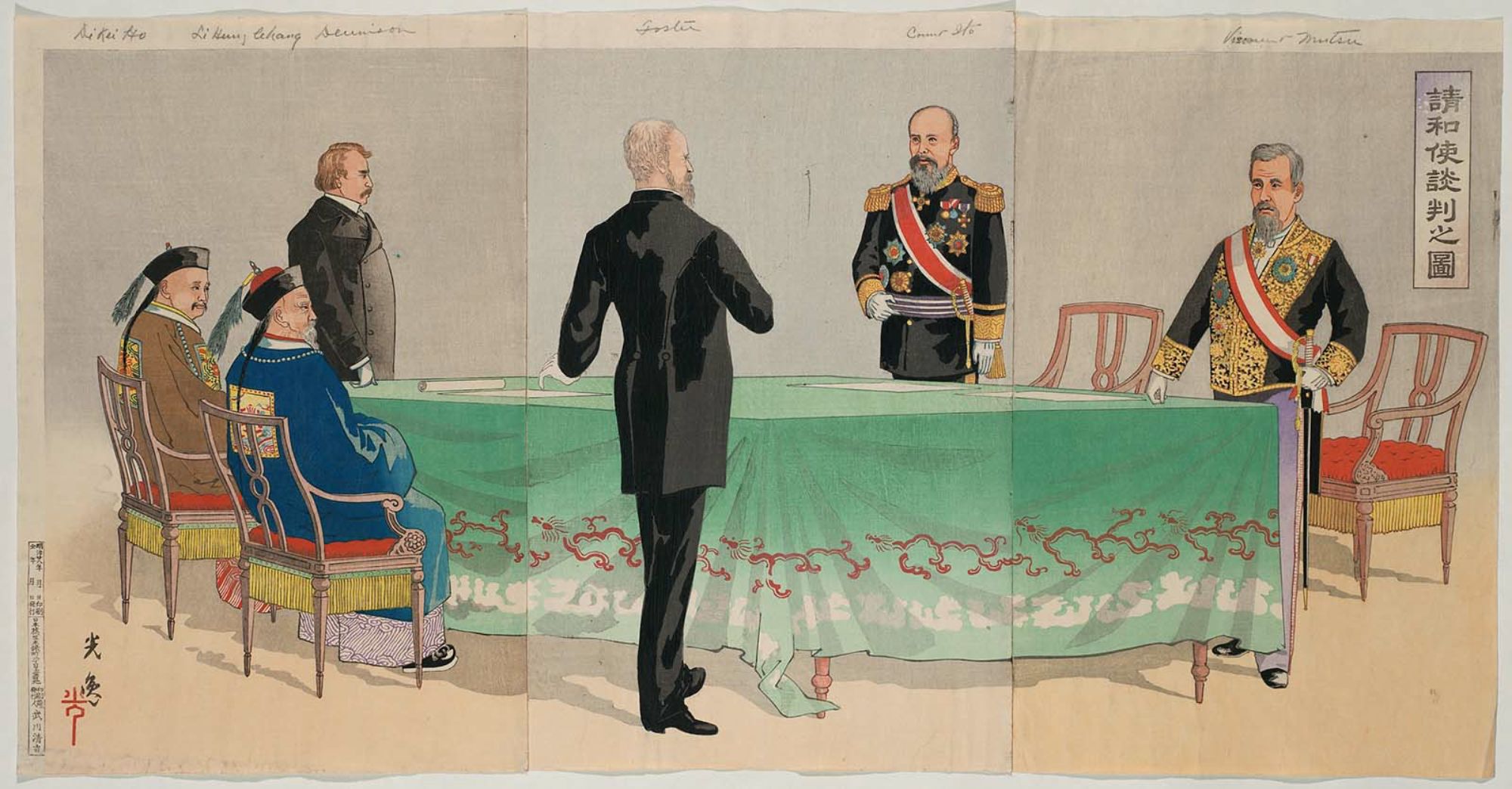 Япония дипломатические отношения. Китайско японские переговоры 1894 1895 года. Адмирал Путятин в Японии. Российско-корейские отношения 19 век.