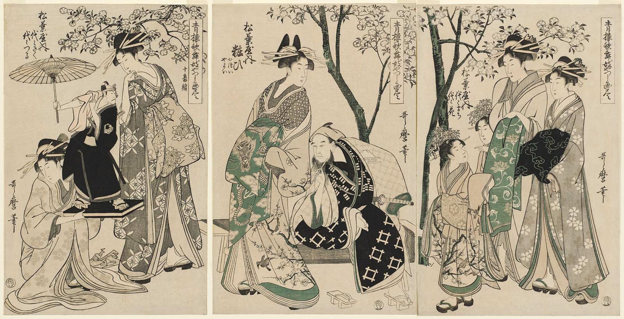 Kitagawa Utamaro: Seiro kabuki yatsushi e-zukushi, juban-tsuzuki
