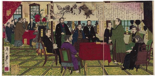 尾形月耕: Future Forecast for the Twenty-Third Year [of the Meiji Era] - ボストン美術館