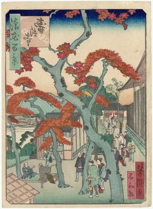 歌川芳滝: Juhô-ji Temple (Juhô-ji), from the series One Hundred Views of Osaka (Naniwa hyakkei) - ボストン美術館