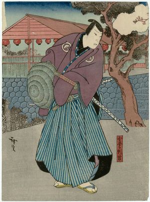 Utagawa Hirosada, 歌川広貞 (Gosôtei Hirosada)による浮世絵「Actor as Oguri Hangan」