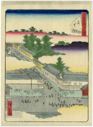 Utagawa Hiroshige II: No. 42, Kasumigaseki, from the series Forty-Eight Famous Views of Edo (Edo meisho yonjûhakkei) - Museum of Fine Arts