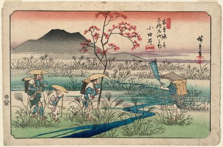 Utagawa Hiroshige: No. 22, Odai, from the series The Sixty-nine Stations of the Kisokaidô Road (Kisokaidô rokujûkyû tsugi no uchi) - Museum of Fine Arts