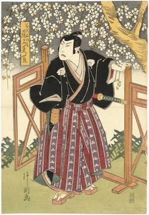 Hashikuni: Actor Onoe Fujaku III as Tanizawa Tanomo - Museum of Fine Arts