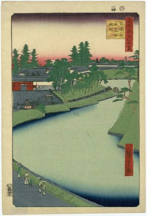 Utagawa Hiroshige: Benkei Moat from Soto-Sakurada to Kôjimachi (Soto-Sakurada Benkeibori Kôjimachi), from the series One Hundred Famous Views of Edo (Meisho Edo hyakkei) - Museum of Fine Arts