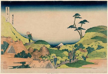 Katsushika Hokusai: Lower Meguro (Shimo-Meguro), from the series Thirty-six Views of Mount Fuji (Fugaku sanjûrokkei) - Museum of Fine Arts