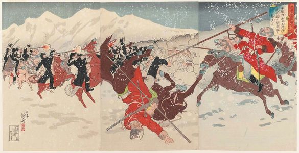 Itô Seisai: Russo-Japanese War: Brocade Pictures No. 7 (Nichiro kôsen nishiki-e shichi) - Museum of Fine Arts