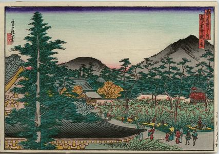 Hasegawa Sadanobu I: Autumn Scene at Kôdai-ji Temple (Kôdai-ji aki no kei), from the series Famous Places in the Capital (Miyako meisho no uchi) - Museum of Fine Arts