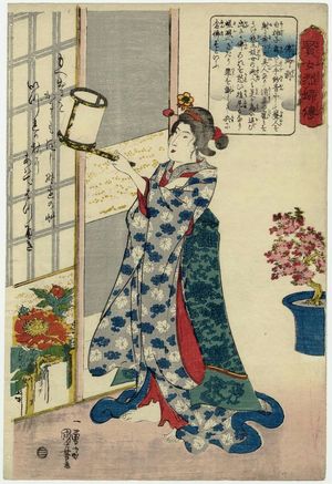 歌川国芳: Hotoke Gozen, from the series Lives of Wise and Heroic Women (Kenjo reppu den) - ボストン美術館