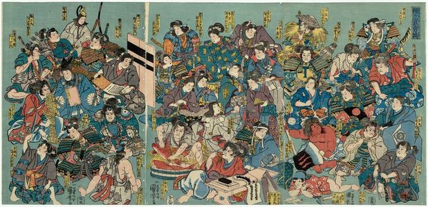 Utagawa Kuniyoshi, 歌川国芳 (Utagawa Kuniyoshi)による浮世絵「Boy Heroes」