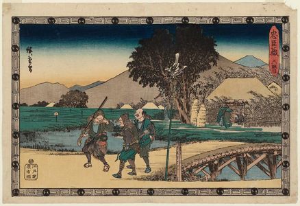 Utagawa Hiroshige: Act VI (Rokudanme), from the series The Storehouse of Loyal Retainers (Chûshingura) - Museum of Fine Arts
