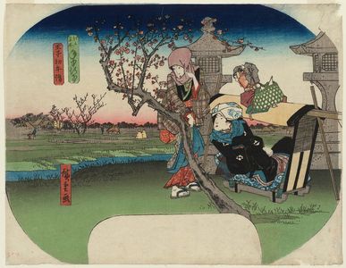歌川広重: Pilgrimage to Ôji on the First Horse Day (Ôji hatsu-uma môde), from the series Annual Events at Famous Places in Edo (Edo meisho nenjû gyôji) - ボストン美術館