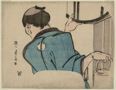 Japanese Print "Lamp Lighter" by Utagawa Kuniyoshi, 歌川国芳 (Utagawa Kuniyoshi)