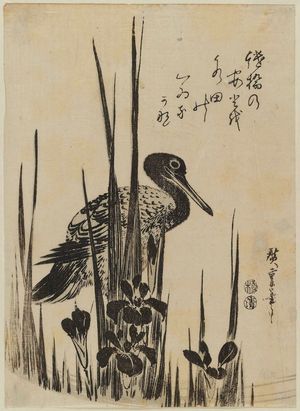 Utagawa Hiroshige: Waterrail and Iris - Museum of Fine Arts