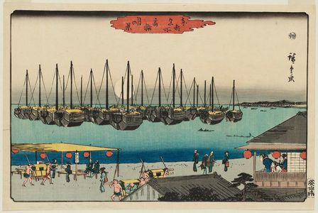 Utagawa Hiroshige: View of Takanawa in Moonlight (Takanawa tsuki no kei), from the series Famous Places in the Eastern Capital (Tôto meisho) - Museum of Fine Arts