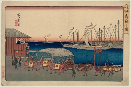 Utagawa Hiroshige: View of Takanawa (Takanawa no zu), from the series Famous Places in the Eastern Capital (Tôto meisho) - Museum of Fine Arts