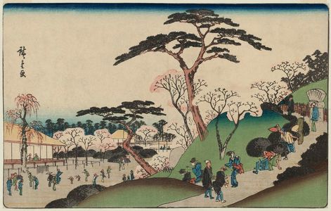 Utagawa Hiroshige: Nippori, from the series Famous Places in the Eastern Capital (Tôto meisho) - Museum of Fine Arts