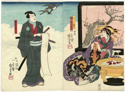 Japanese Print "Actors" by Utagawa Kuniyoshi, 歌川国芳 (Utagawa Kuniyoshi)