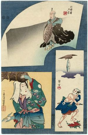 Japanischer Druck "Actors" von Utagawa Kuniyoshi, 歌川国芳 (Utagawa Kuniyoshi)